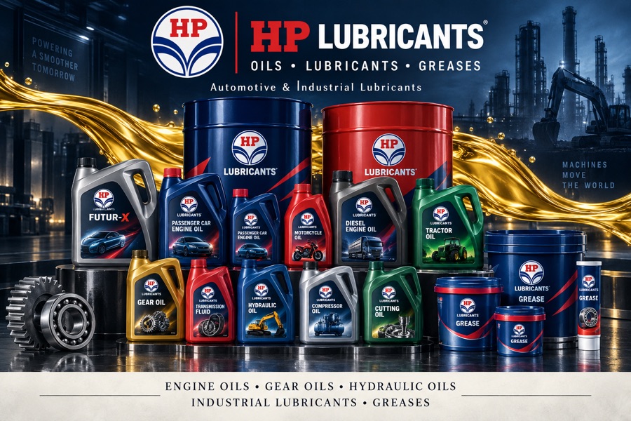 HP Lubricants engine oils, gear oils, hydraulic oils and greases for automotive and industrial use