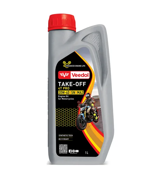 Veedol TAKE-OFF 4T PRO 20W-40 SN/MA2 — 4t motorcycle engine oil