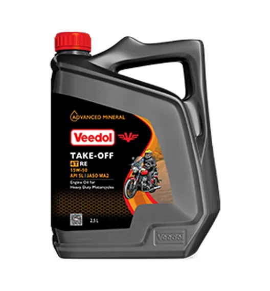 Veedol TAKE-OFF 4T RE 15W-50 SL/MA2 — 4t motorcycle engine oil