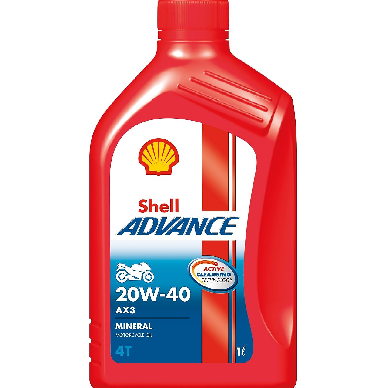 Shell 4-stroke motorcycle engine oil (mineral)