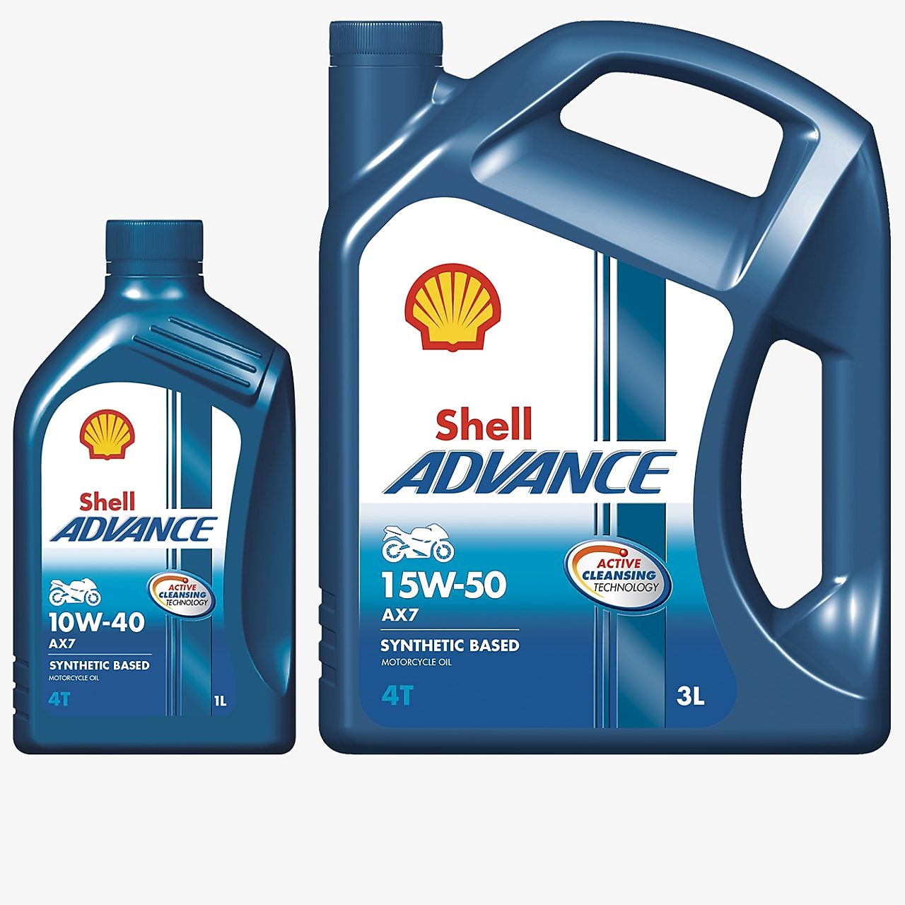 Shell 4-stroke motorcycle engine oil (synthetic technology)