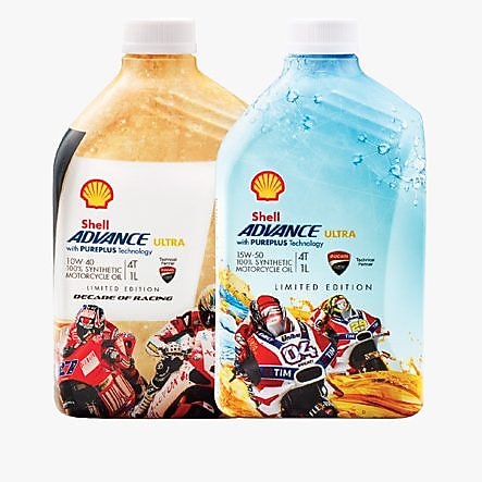 Shell 4-stroke motorcycle engine oil (fully synthetic)