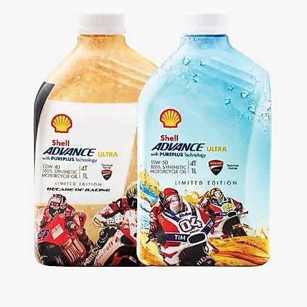 Shell Advance Ultra 15W-50 — 4-stroke motorcycle engine oil (fully synthetic)