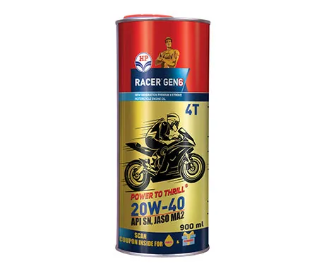 HP Racer Gen6 10W-30, 20W-40 — 4-stroke motorcycle engine oil