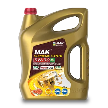MAK Supreme Synth 5W-30 — petrol/diesel/cng/lpg car engine oil (fully synthetic)
